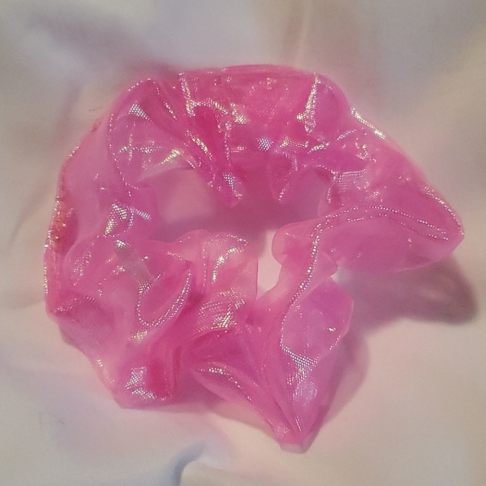 NEW PINK POOL SCRUNCHIE